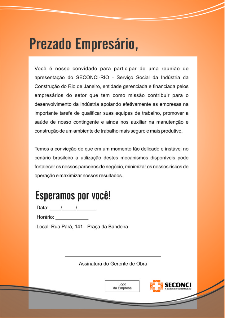 Carta Programa de Subempreiteiras